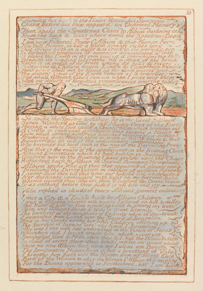 Jerusalem, Plate 33 by William Blake